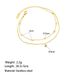 Simplified Double-layer Bead Single Diamond For Women, 2024 New Summer Decoration, Titanium Steel Non Fading Foot Chain_ipsvogv.com