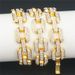 Prismatic Quadrilateral Hip Hop Men's Cuban Bracelet Bangle Chain_ipsvogv.com