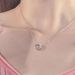 S Pure Silver Maic Necklace, Female Ins, Niche, Hih-end, Liht Luxury, Heart-shaped Moonstone Pendant, Not_ipsvogv.com