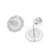 Stainless Steel Hollowed Out Spider Web With Hanging Earrings DIY Earring Accessories, Anti Allergic Handmade Jewelry_ipsvogv.com