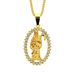 Hip Hop Hollow Diamond Portrait Pendant for Trendy Men Hiphop Street Dance Nightclub Cool Necklace Accessories_ipsvogv.com