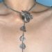 Original Heavy Duty Retro Tassel Three Dimensional Flower Necklace High End Metal Light Luxury Exaggerated Hot Girl Clavicle Chain_ipsvogv.com