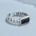 Square For Ring Zircon New Chain Men And Women, Used Black Diamond Open End Temperament Ring, Handheld Jewelry Women, ,_ipsvogv.com