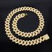 Unisex Jewelry Fashion Jewelry Full Diamond New 15 Diamond Small Flip Necklace Hiphop Rap Men's Hip Hop Cuban Chain_ipsvogv.com