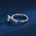 New Honeycomb 1 Carat Moissanite White Copper Ring Wedding Proposal Couple_ipsvogv.com