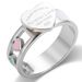 stainless steel rings niche cold style hollow heart shaped asymmetrical niche all match ins style love ring_ipsvogv.com