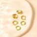 Women’s Jewelry Set Fashion Brass With Real Gold Plating Hot Selling Simple And Elegant Zircon Inlaid Circle Earrings For Ladies Three Piece Set_ipsvogv.com