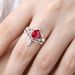 Sanjie's New 2025 Silver Paired Alloy Inlaid With Water Droplet Red Women's Wedding Ring_ipsvogv.com