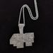 Hip Hop Alloy Letter Count 4PF Pendant Full Diamond Cuban Chain Trendy, Personalized, Fashionable, Exaggerated Men's_ipsvogv.com