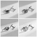 Dai Li Men's Business Cuffs Enamel Diamond Cufflinks Light Luxury Silver Cuff Nails French Round Checkerboard Cufflinks_ipsvogv.com