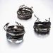 Yiwu New Men's Creative Leaf Wood Bead Woven Leather Adjustable Set Bracelet_ipsvogv.com