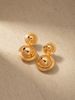 French Light Luxury Gold-Plated Copper Ins Style Geometric Cube Earrings Simple Fashion Studs Ear Jewelry_ipsvogv.com
