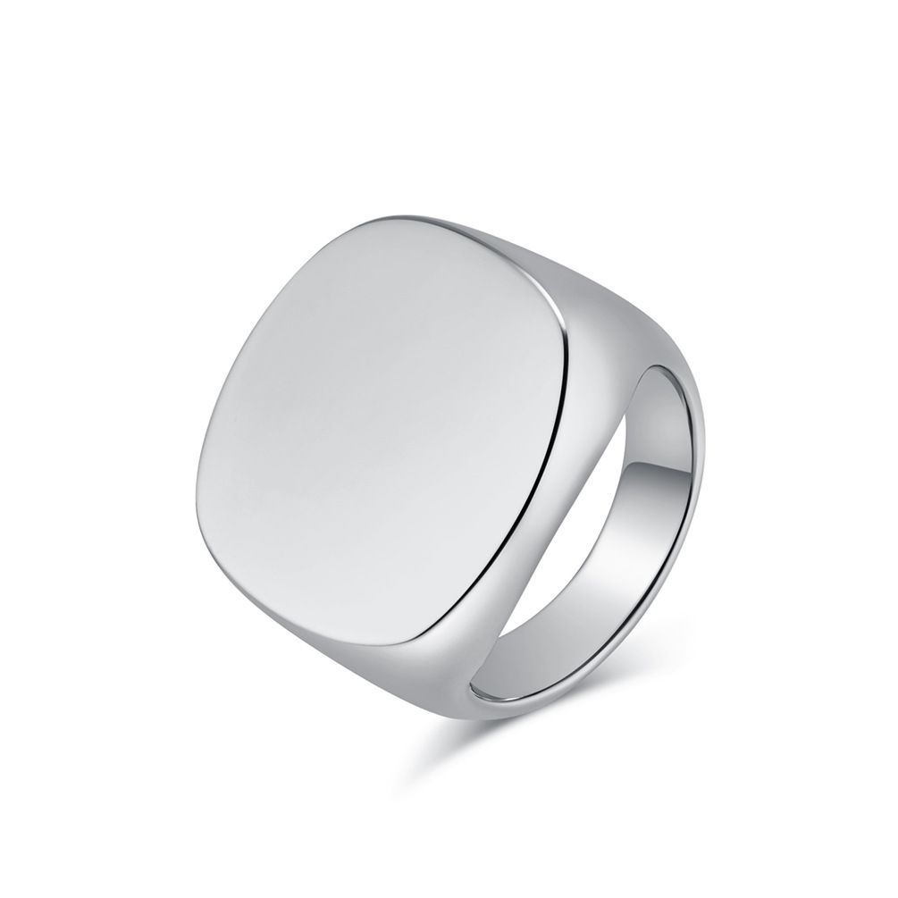Cold neutral style stainless steel polished ring simple high end titanium steel fashion accessories_ipsvogv.com