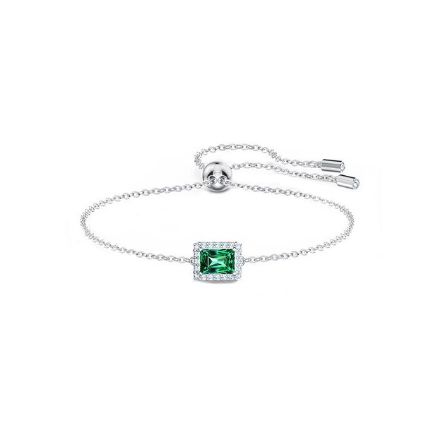 Green Square Bracelet Female Element Crystal Emerald Bracelet Female_ipsvogv.com