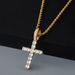 Ma Siwei same style zircon cross necklace female high end simple light luxury pendant jewelry female_ipsvogv.com