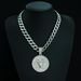 Taurus Circular Alloy Constellation Pendant Symbolizes Power, Fashion, Personality, Hip-hop, And Cuban Necklace_ipsvogv.com