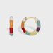 Sweet Cool Lifebuoy Color Drop Glue Earrings Female Simple Versatile Style Copper Ear Buckle_ipsvogv.com