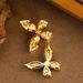 Hot Selling Fashionable Diamond Inlaid Zircon Butterfly With Feminine Temperament, Simple And High-end Silver Needle_ipsvogv.com