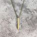 Mens Jewellery Rectangle Pendant Classic Width 2mm Stainless Steel Link Chain Necklace For Men Jewelry Gift_ipsvogv.com