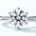 Pigeon Egg Brilliant Moissanite Ring Female S925 Silver Six Claw Inlaid Moissanite Diamond Ring Engagement Proposal Ring_ipsvogv.com