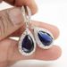 Cao Shi Luxury Blue Tansan Zircon Eardrops Earrings And Accessories_ipsvogv.com