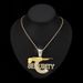 New Sniper Gun SEURITY Letter Small Personality Fried Dough Twists Chain Pendant Jewelry_ipsvogv.com