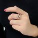 Unisex New Diamond Micro inlaid Zircon Ring Creative Women's Cross color Jewelry_ipsvogv.com