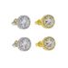 New Round Zircon Earrings Diamond Men's_ipsvogv.com