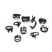 Handicrafts With Exaggerated Personality, Butterfly, Rabbit, Mushroom, Snake Opening, 10 Piece Set Of Electrophoretic_ipsvogv.com