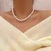 4-12MM Glass Pearl Necklace Texture Collar Chain Women's French Small Fragrance Versatile_ipsvogv.com