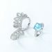 Personality Bright High Carbon Diamond Ring Female S925 Silver Full Inlaid With Colored Gemstones Stacking Index Finger Ring Luxury_ipsvogv.com