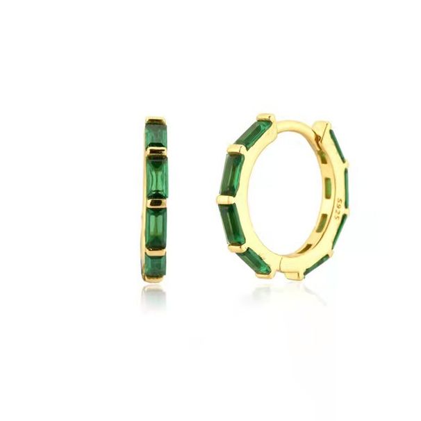 Women's Jewelry S925 Silver Needle Creative Simple Multi Color Zircon Earrings Light Luxury Temperament Earrings_ipsvogv.com