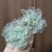 Seaside Holiday Style Mint Green Artificial Flower Earrings For Women, Fresh And Niche Ins Design Chiffon Earrings_ipsvogv.com