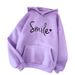 Women's clothing 2023 new autumn letter hooded loose ladies sweatshirt women's tops _ipsvogv.com