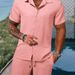 Men's Clothing Polo Casual Loose Short-sleeved Shorts Sports Suit_ipsvogv.com