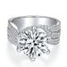 3 Carat 5 Carat Three Lifetimes Love Moissanite Ring Women's Ring Silver Platinum Full Diamond Large Carat Color Diamond Ring_ipsvogv.com