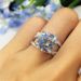 New Classic Four Prong Zircon Cross Women's Romantic Qixi Gift Valentine's Day Ring_ipsvogv.com
