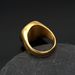 HIPHOP jewelry stainless steel gold plated full diamond Tai Chi Yin Yang black and white ring accessories_ipsvogv.com