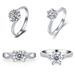 Imitating Mo Sangshi's Heart Eight Arrow for Women One Carat Simple Six Claw Wedding Ring Broadcast_ipsvogv.com