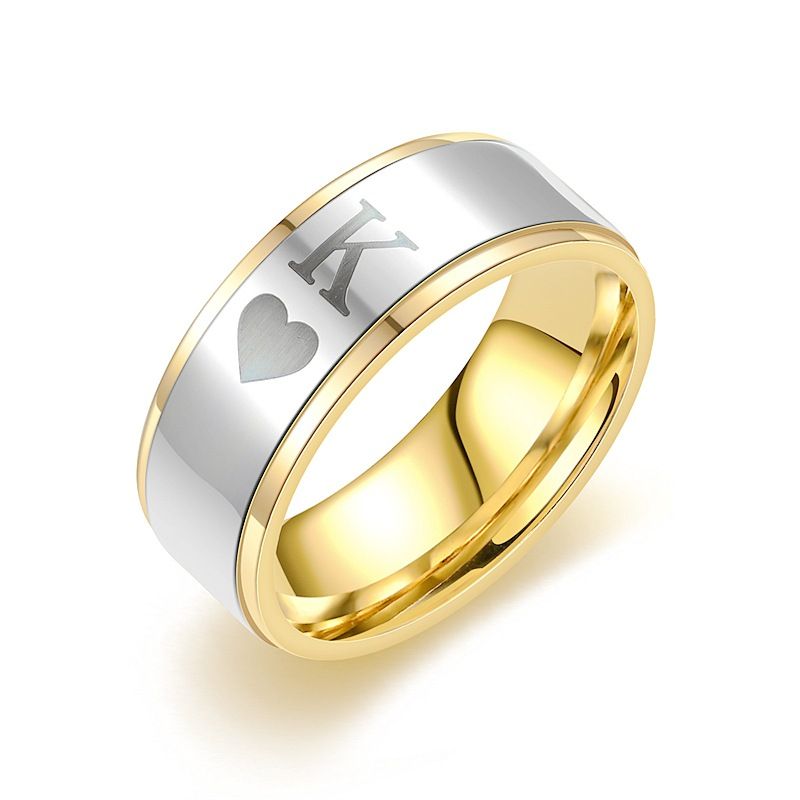 New Couple Hip Hop Personalized Design Sense Titanium Steel Men's And Women's Ring Small Handmade Jewelry_ipsvogv.com