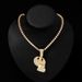 Yiwu Full Diamond Expression Pendant Cool Hip Hop Men's Cuban Necklace Jewelry_ipsvogv.com