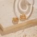 Small Fresh Heart Earrings, Real Gold Electroplating, Small Minimalist INS Style, Simple Ring, Sweet Peach Heart Earrings_ipsvogv.com