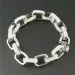 Simple Square Three-dimensional Box Full Of Rhinestones Hiphop Trendy Cuban Chain Thick Bracelet_ipsvogv.com