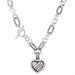 Women’s Jewelry Set Fashion New Retro Heart Shaped Stainless Steel Versatile Twisted Bracelet Necklace Female Valentine's Day Gift_ipsvogv.com