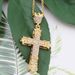 hip hop full diamond retro hollow cross pendant necklace _ipsvogv.com