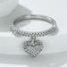 Cao Shi Love Pendant Women's Exquisite Micro Inlaid Zircon Single Ring Shaped Peach Heart Fashion Style_ipsvogv.com