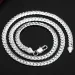 S Sterling Gold Sier Plated Plating 18 20 22 24 Inch Side Chain Necklace For Women Men Fashion Jewelry Gifts_ipsvogv.com