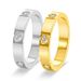 Women's Jewelry High End Love Round Diamond Ring K Gold Non Fading Couple Engagement Wedding Jewelry Accessories_ipsvogv.com