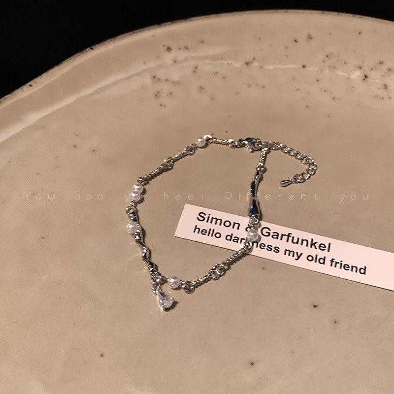 【 4999 Reviews 】 Pure Desire Style~Pearl Zircon Splicing Necklace For Women Ins Cold Style High End Bracelet Clavicle_ipsvogv.com