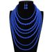 Exaggerated multi-layer candy colored sweater chain necklace bead neck_ipsvogv.com